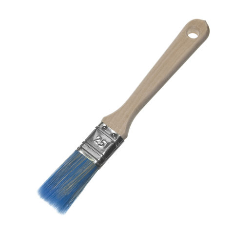 Кисть плоская Wenzo 25 мм. смешанная щетина деревянная ручка
