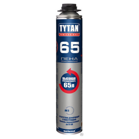 Пена монтажная Tytan 65 O2 профессиональная 750 мл.